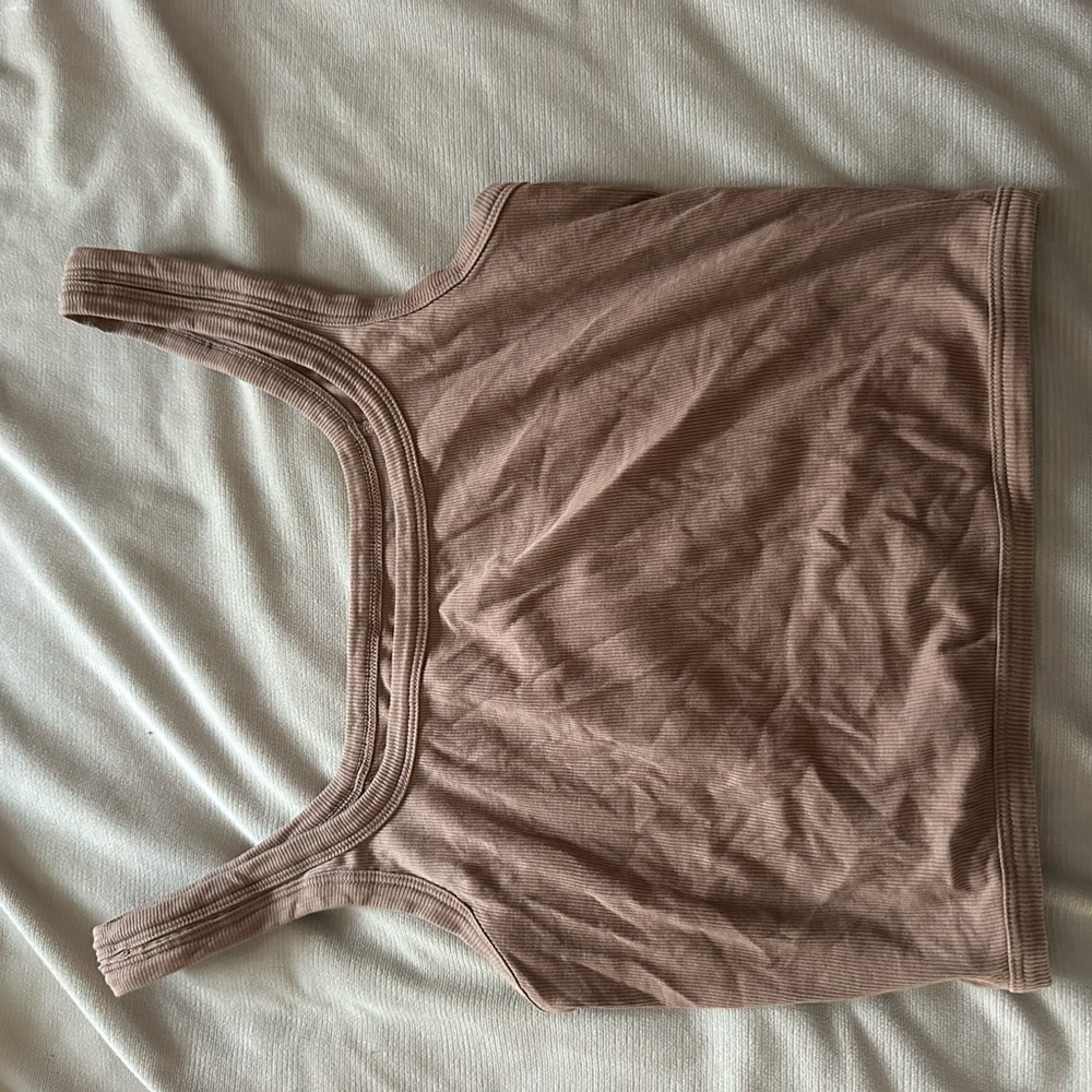 Lululemon Ribbed Beige Tank Top